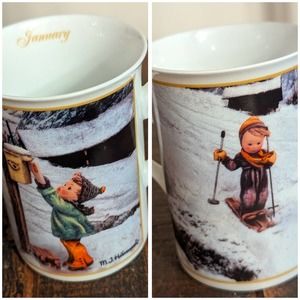 Fine Porcelain Hummel Mug -January